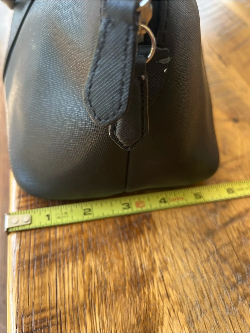 Coach Black Leather Dome Satchel Large Structured Tote Bag